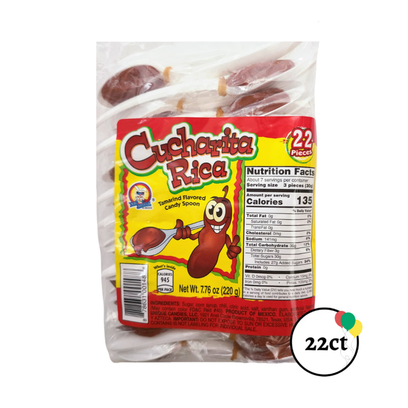 Azteca Cucharita Rice Spoon w/Chili 24/22