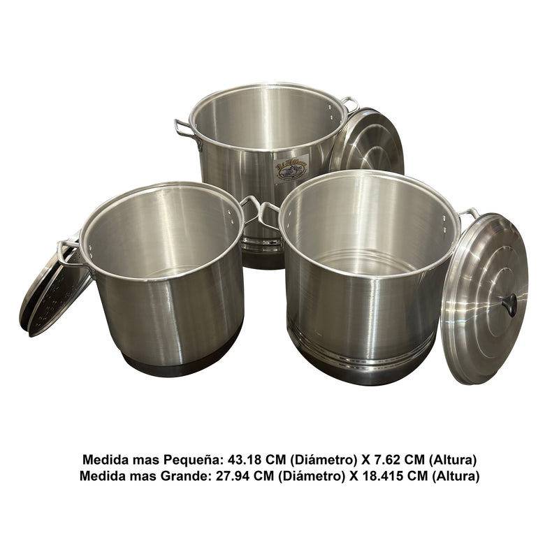 Juego De Set de 3 Vaporeras 100-70-45