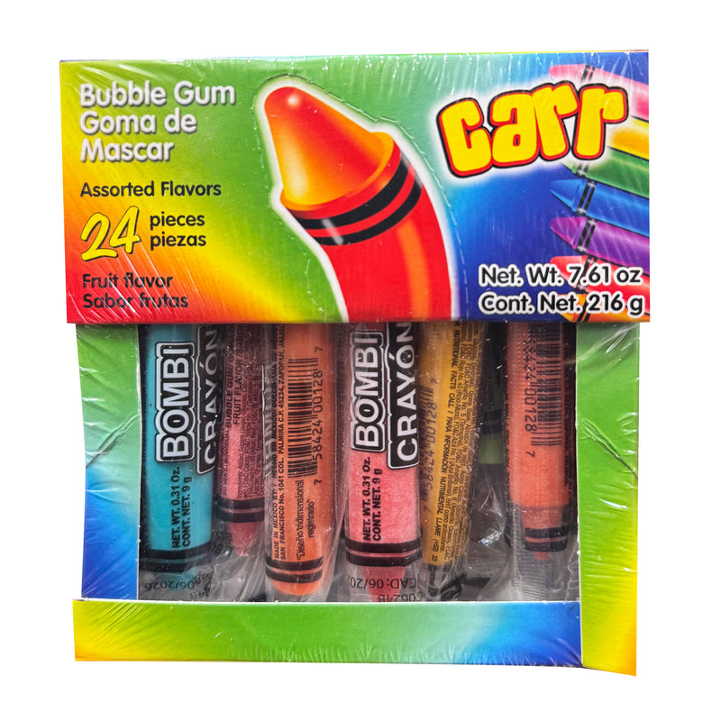 CHICLE DE CRAYÓN BOMBI