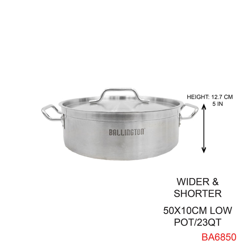 Olla baja / Budinera Inox S/S 50X10 CM