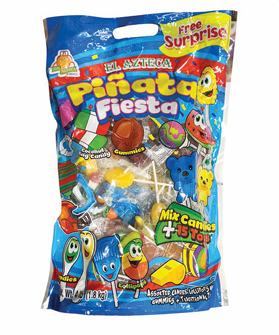 Azteca Piñatero Fiesta w/o Chili+15 Toys....6x4lb