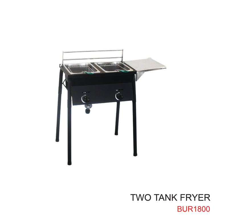 BUR1800 - Outdoor Two Tank Fryer/ Freidora 2 Quemador