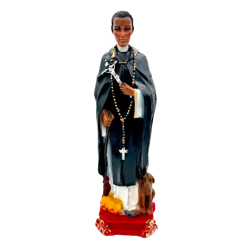 Santo san Martin de porres 30cm de resina