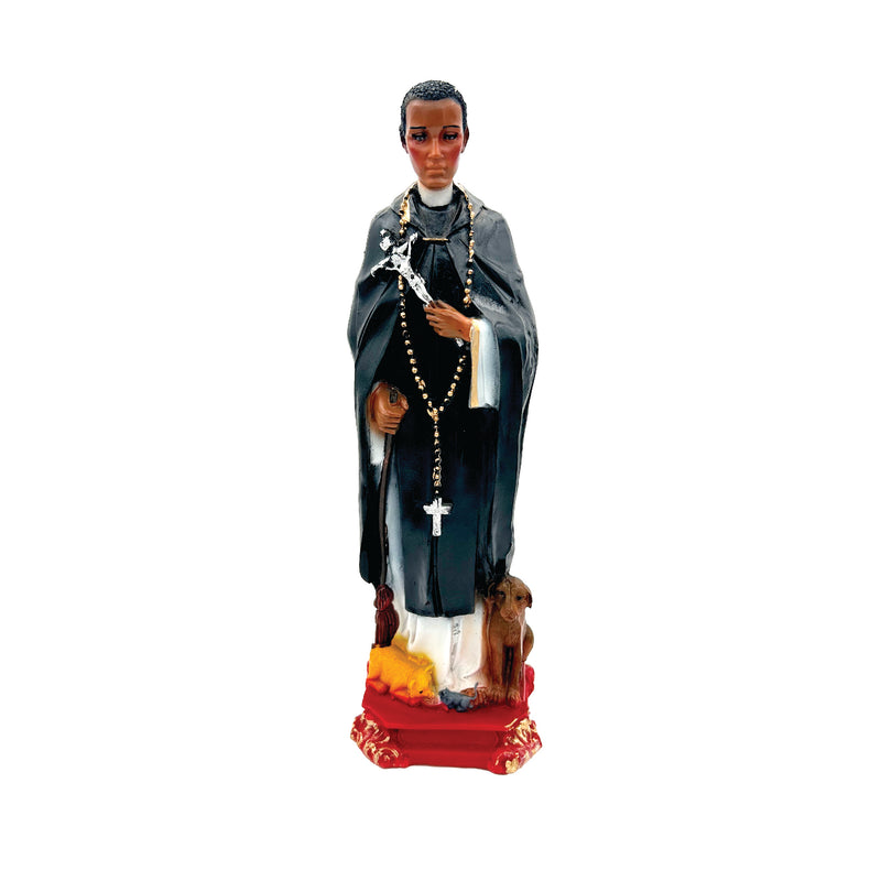 Santo san Martin de porres 30cm de resina