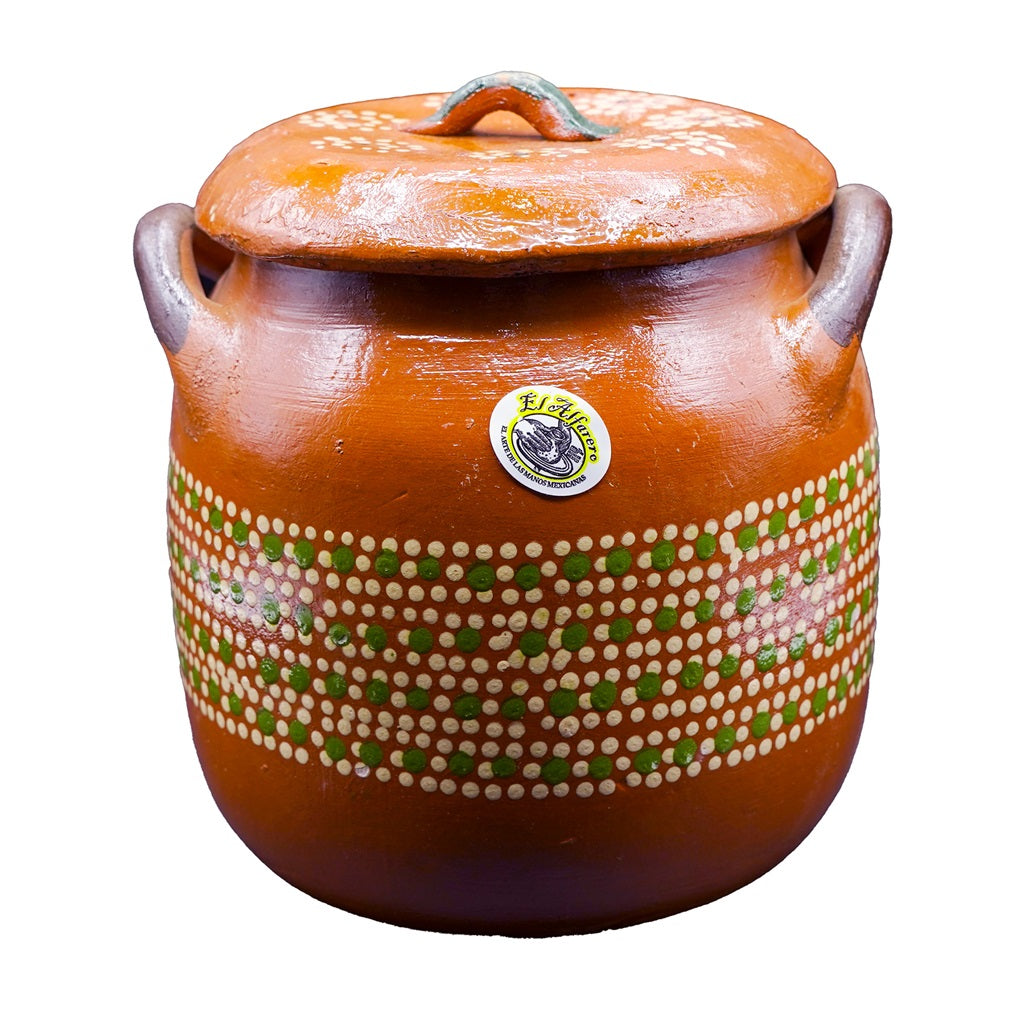 Olla de Barro Frijolera con Tapa-Mediana