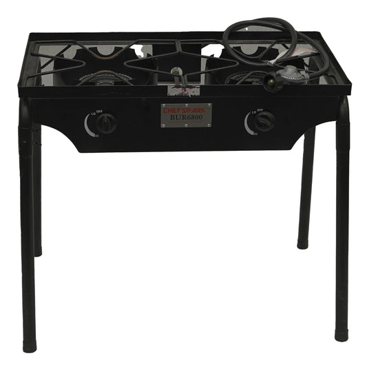2-Burner cast iron stove