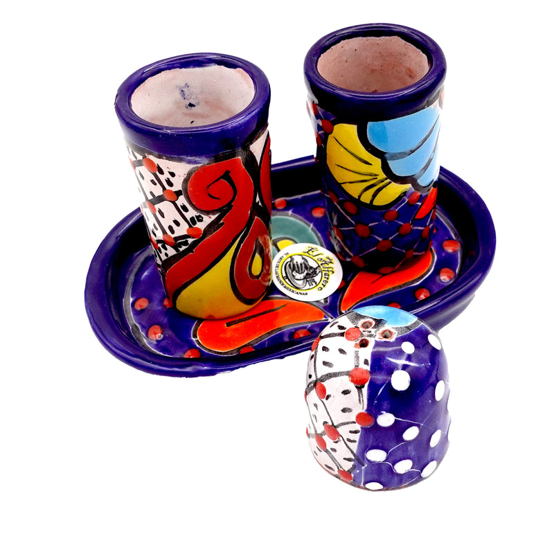 Juego Tequilero De Talavera