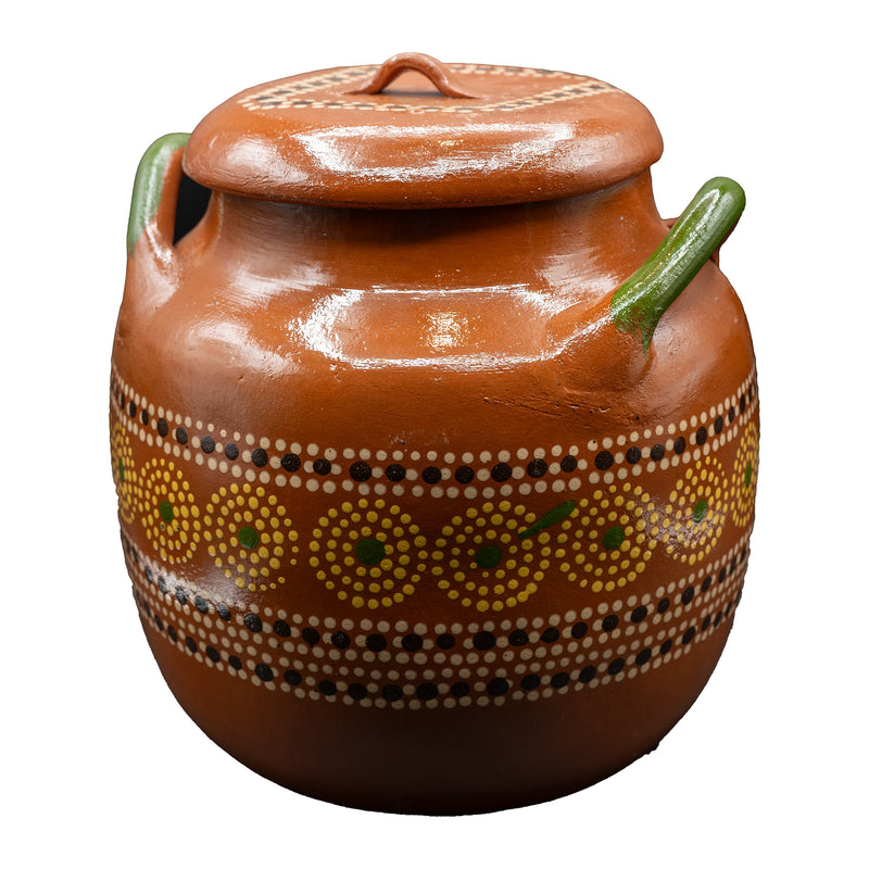 Olla de Barro Frijolera con Tapa -Grande