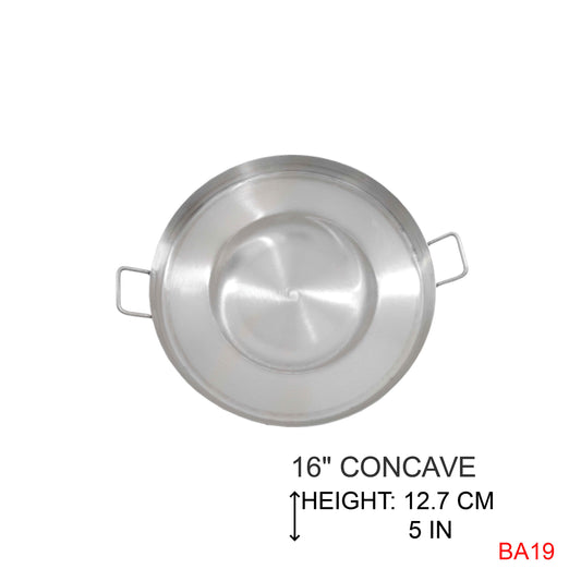 Comal S / S Redondo Concave 16'' Panza - Abajo