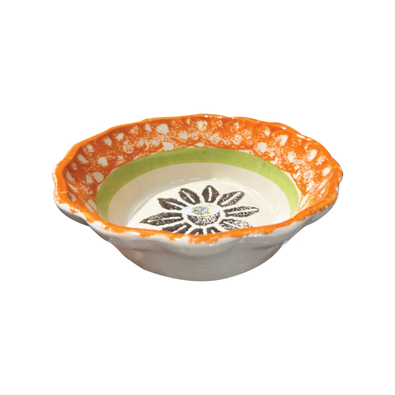 Plato de Ceramica Pozolero con Ondas-Grande